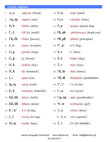 lakota language